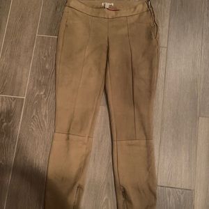 Faux suede pants